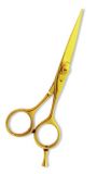 Professional Hair Cutting Scissor with razor edge. Gold Coating